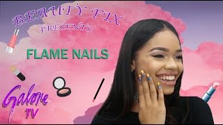 Olivia Gold gets Flame Nails by Mei | Galore TV