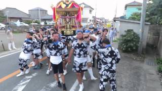 2362千倉町千田の大神輿。巨大な神輿と素晴らしい木遣り。多田良西浜のルーツなのか。H27senda①MVI 5142