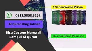 jual al quran dan terjemahannya, jual al quran dengan huruf latin WA. 0813.5858.9169