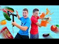 Real life FRUIT NINJA Challenge to WIN a Sports Car!