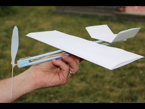 How to Make a Rubber Band Plane Out of Paper - Very EASY How to Make a Rubber Band Plane Out of Paper - Very EASY