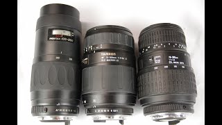 $50 Pentax 100-300mm Sigma Tamron 70-300mm camera lens battle K-70