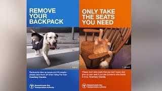 The MBTA is trying to stop ‘manspreaders’ with cute GIFs