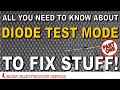 All You Need To Know About The Diode Test Mode On Your Multimeter To Fix Stuff. How to use.