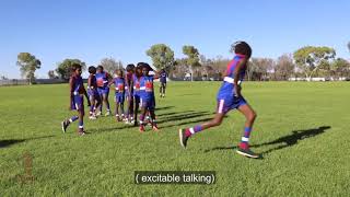 Some of the young fellas from Yuendumu and Ntaria camped overnight at Yirara.