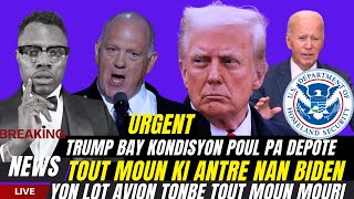 🆘URGENT;DONALD TRUMP APENN BAY KONDISYON POUL PA DEPOTE TOUT MOUN BIDEN YO,YON LOT AVION TONBE TOUT.