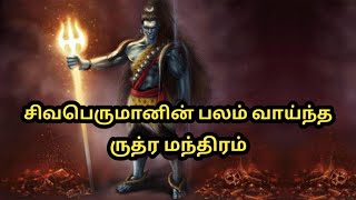 சிவபெருமானின் பலம் வாய்ந்த ருத்ர மந்திரம்