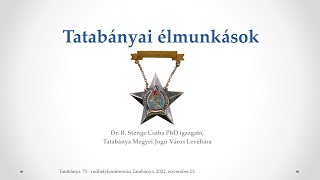 Dr. B. Stenge Csaba: Tatabányai élmunkások