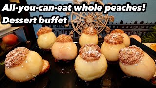 Super recommended! Peach dessert buffet! at Kobe Kitano Hotel in Hyogo, Japan