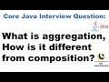 What is aggregation, How is it different from composition?[Highly recommended for java interview]