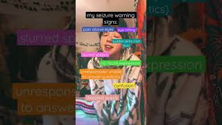 My Seizure Warning Signs