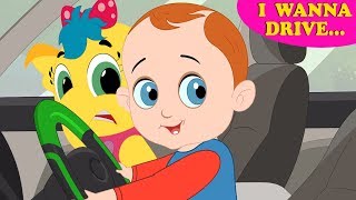 We are in the Car Wheels On The Bus Song Nursery Rhymes & Kids Songs | Emmie Songs | Baby Toonz