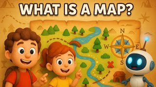🧭 What Is a Map? | Preschool Geography Adventure with Sam, Lucia & Zippy! | MiniMinds Land