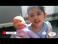 reviewing baby rosie doll mia unboxes and has some fun with her new toy kids channel