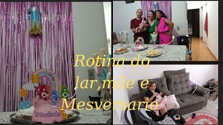 rotina  do lar, mãe de uma bebê de 1 mês + mesversario  da Thefi