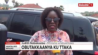 MIN. NABAKOOBA ALAGIDDE BAKANYAMA BAKWATIBWE KU TTAKA E KANSANGA