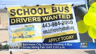 Baltimore City Schools Holds Bus Driver Hiring Fair