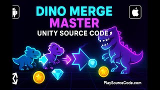 Dino Merge Master – Unity Source Code (Android + iOS) at Playsourcecode.com