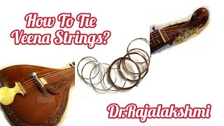 How To Tie Veena String To Wooden Pegs | Biradai | Tips - Dr.Rajalakshmi