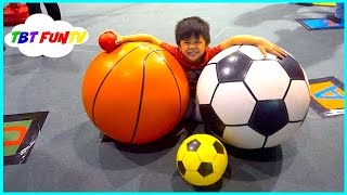 INDOOR PLAYGROUND Family Fun for Kids Play Center Giant Sports Balls Slides Ball Pit