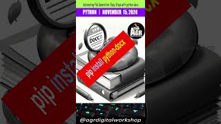 #PyFull_003 - Automating File Generation in Python: Easy Steps with #python-docx | #word-document