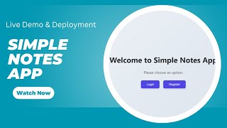 Notes App Project Demo | React + FastAPI | Live Preview 🔖