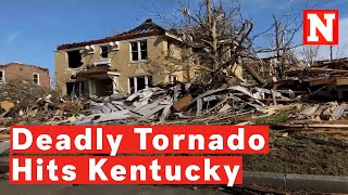 Video: Devastating Aftermath Of Deadly Kentucky Tornado That Destroyed Homes And Buildings