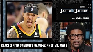 Jalen Jacoby reacts to Damion Lee's HUGE GAME-WINNER vs. the Mavs 😤 | Jalen & Jacoby