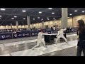 2023 summer nationals junior women’s epee top 64 nicole liu vs leehi machulsky third period