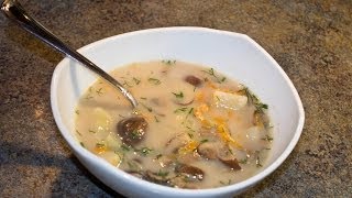 How to make Russian Cream of Mushroom Soup - Video Recipe