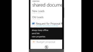 Windows Phone 7 Office HUB