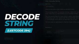 Decode String (LeetCode 394) [Asked by Google]