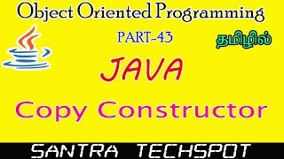#43 | Copy Constructor in Java | Java Programming in Tamil