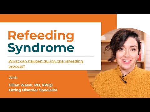 What is refeeding syndrome in anorexia?