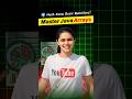 🚀 Java Arrays Explained | Basic OOPs Questions for Interviews 2025 💡#shorts