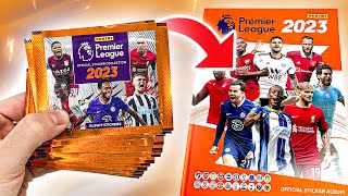 Trying to *COMPLETE* my PANINI PREMIER LEAGUE 2023 STICKER ALBUM!! (Pack Opening!!)