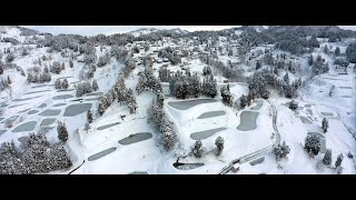 [ 5K CinemaScope ]  山古志村 雪景色空撮 Snow scene in Yamakoshi,Nagaoka ( Aerial Drone shot)