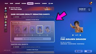 CARTER WU REWARDS - Fortnite Complete Carter Wu Quests