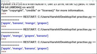 Python tutorial in Hindi 26 : List part 2 (insert method , del statement)