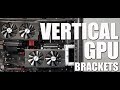 How to Mount Vertical GPU with Installation Brackets by MNPCTECH.COM