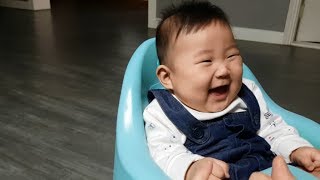 생후 158일된 아기 웃음소리! 야식이 딸 '허자유' 최초 공개..