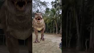 T rex chase Jurassic park 😱😱