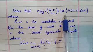 systematic sampling prove no.4