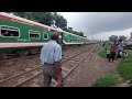 jamalpur express joydebpur junction ptinka coach u0026 passing rail gate inter city train