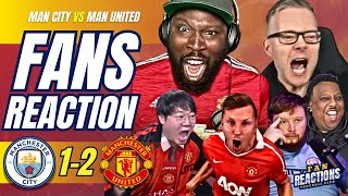 MANCHESTER FANS REACTION TO MAN CITY 1-2 MAN UNITED | FA CUP FINAL
