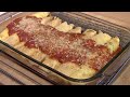 Homemade Manicotti