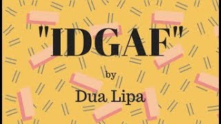 IDGAF - Dua Lipa (Instrumental Star Karaoke lyrics version)