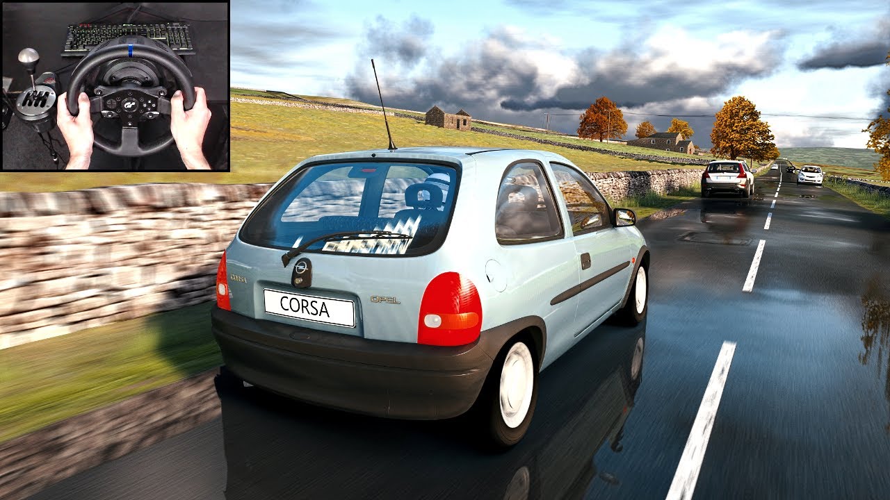 Opel Corsa B 1.4i - Assetto Corsa | Thrustmaster T300RS Gameplay - YouTube