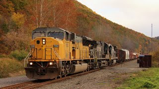 Trains on the NS Southern Tier October 2015