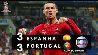 Espanha 3 x 3 Portugal - Melhores Momentos (Globo(720P_HD)